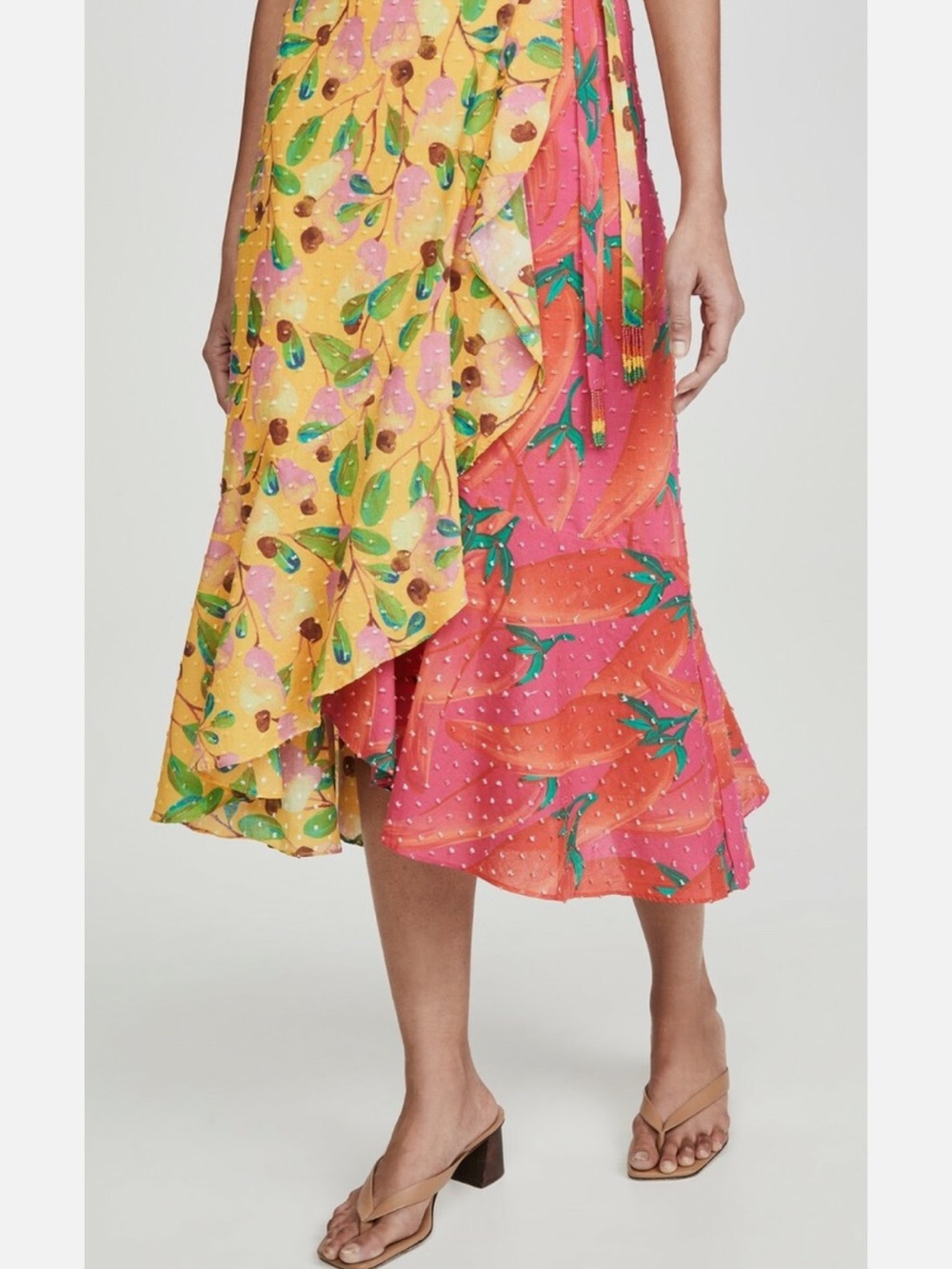 Farm Rio Garden Mix Wrap Skirt Womens sizes S. Was $160